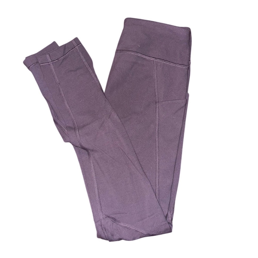 Athleta Girl High Rise Stash Your Treasures Purple Leggings Kids Size M 8-10